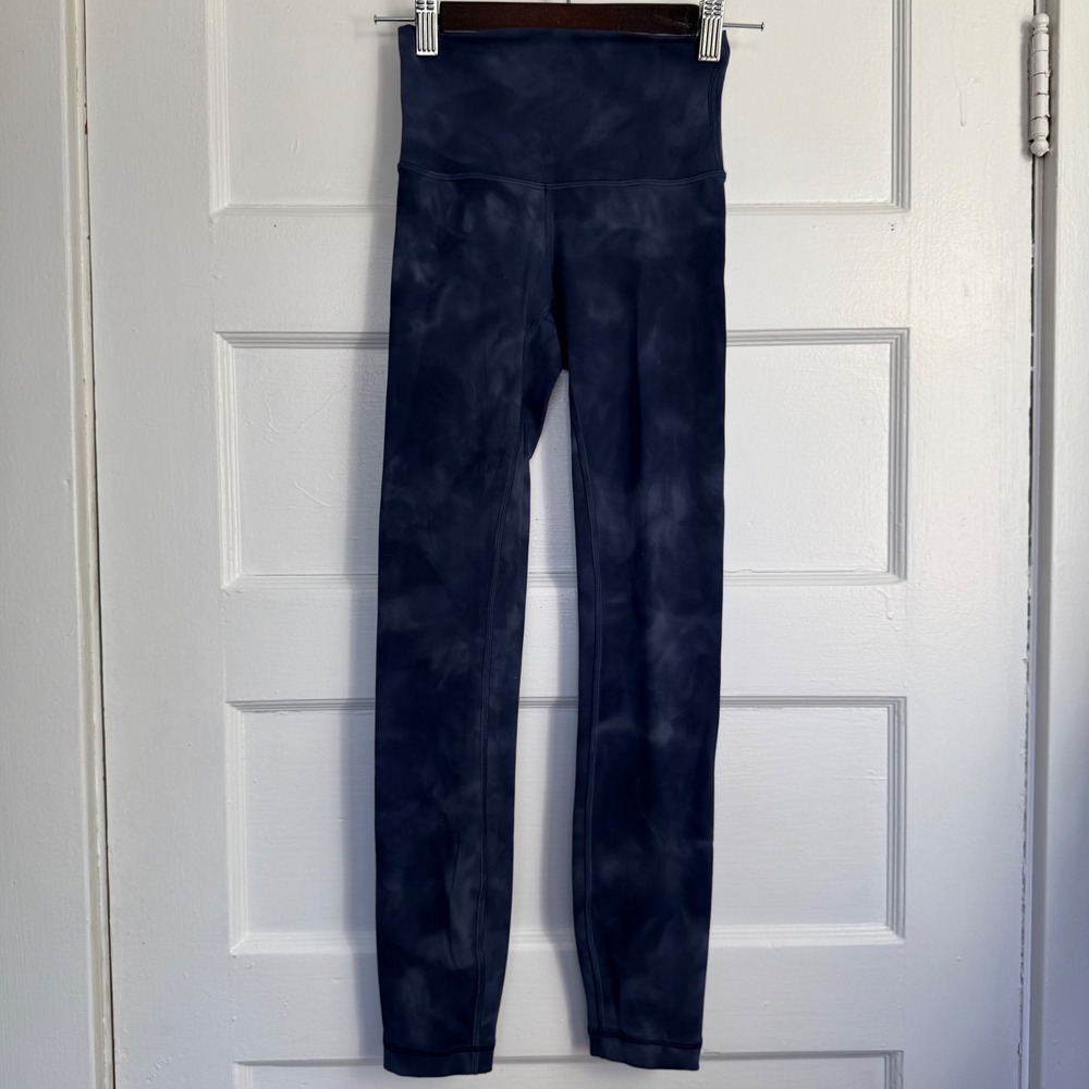 Lululemon Wunder Under High-Rise Tight 23 Diamond Dye Naval Blue Ink Blue 0